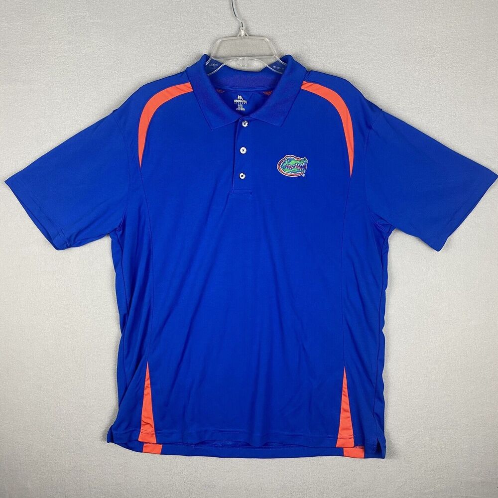 Florida Gators Men's Polo Shirt KA Knights Apparel Size XL Orange Blue Logo